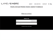Tablet Screenshot of live-is-more.com